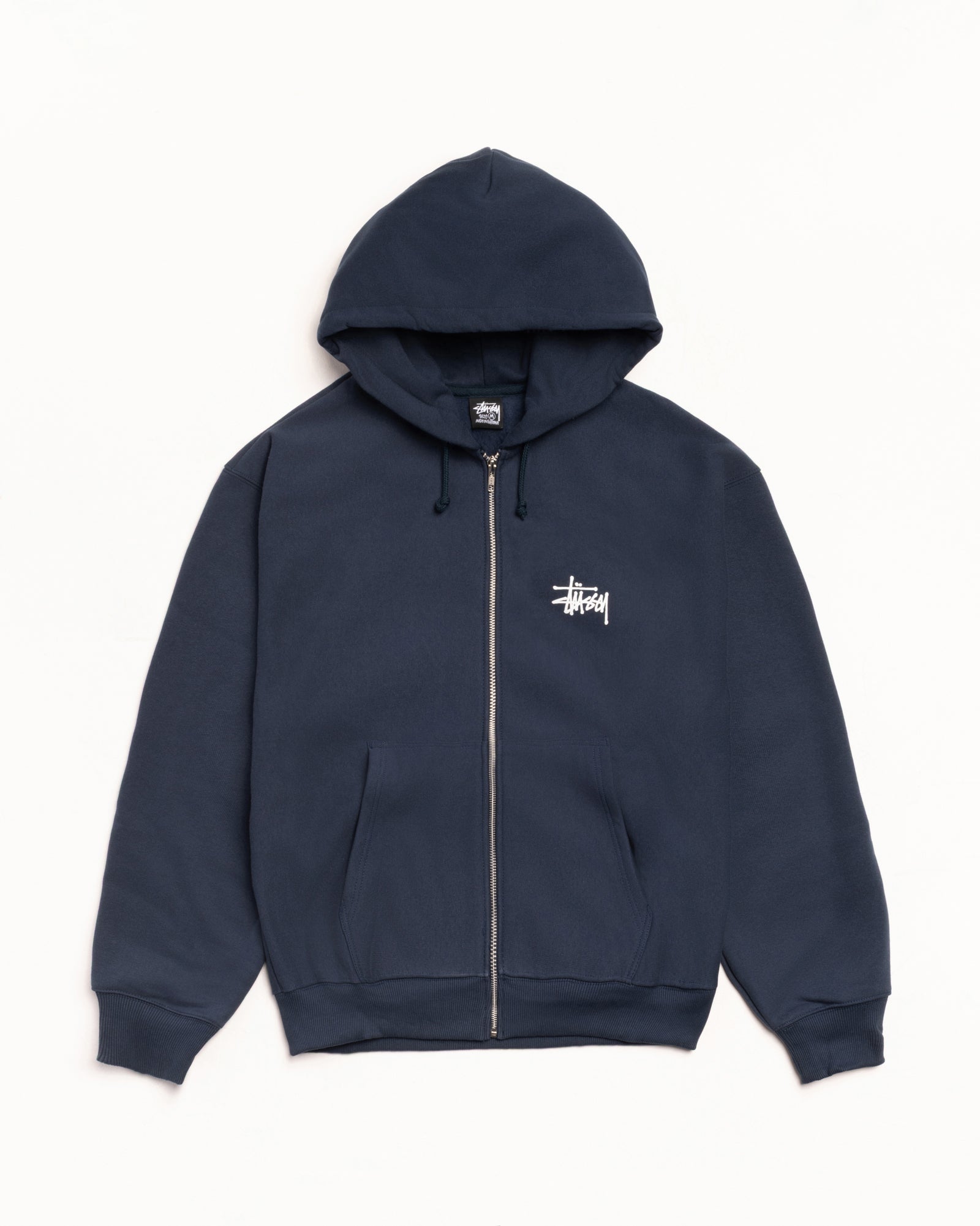 BASIC STÜSSY ZIP HOODIE